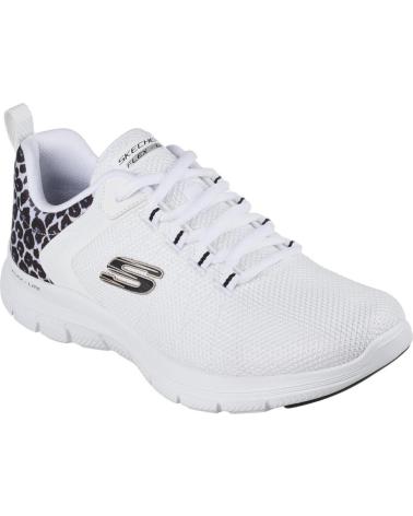 Zapatillas deporte de Mujer SKECHERS FLEX APPEAL- 4 WILD BALLAD BLANCO