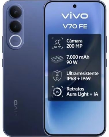 VIVO V70 FE 5G 8GB 256GB 6 83 Auriculares Cargador 90W BLUE