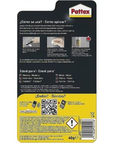 MASTIC ADHÉSIF PATTEX BARRE RÉPARATRICE 48G MULTICOLOR
