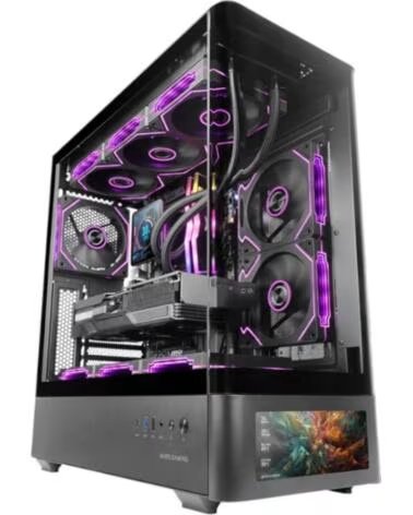 MARS GAMING Caja ordenador mclcdpro atx pantalla 7 2 pulgadas cristal templado negra