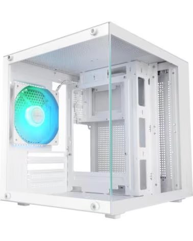 MARS GAMING Caja ordenador mc - cubew matx argb cristal templado blanca