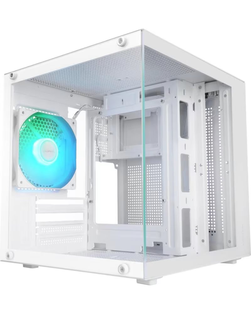 MARS GAMING Caja ordenador mc - cubew matx argb cristal templado blanca