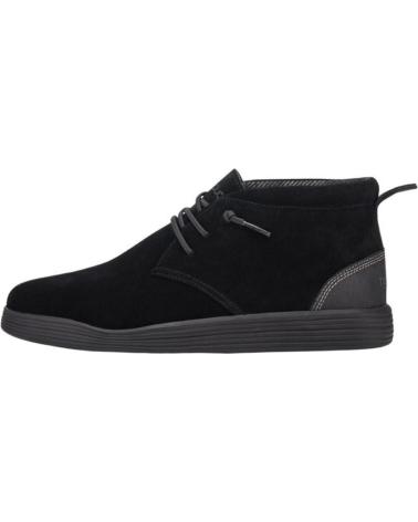Botins de Homem HEY DUDE SUEDE NEGRO