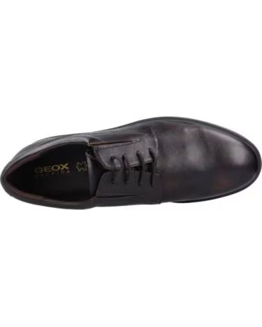GEOX U APPIANO SCARPE COMFORT DA UOMO IN PELLE MARRONE C6009