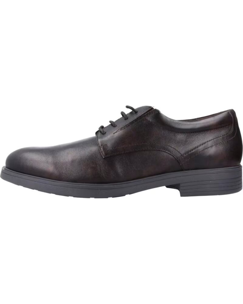 GEOX U APPIANO SCARPE COMFORT DA UOMO IN PELLE MARRONE C6009