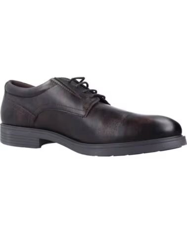 GEOX U APPIANO SCARPE COMFORT DA UOMO IN PELLE MARRONE C6009
