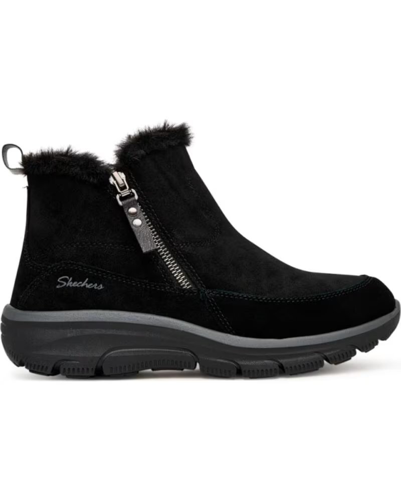 SKECHERS Botines para mujer 168042 Easy Going BLACK