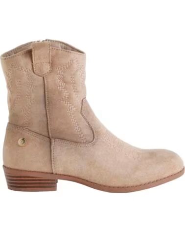 XTI FLACHE STIEFELETTEN NINO 154071 BEIGE