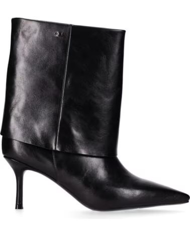 CHIKA10 ABUJA STIVALETTI IN ECOPELLE TACCO ALTO NEGRO-BLACK
