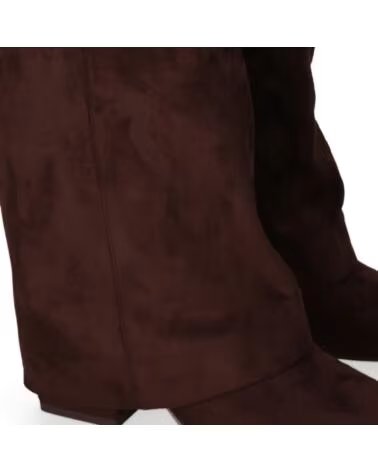 CHIKA10 ALICE 02 STIVALI DA DONNA IN TESSUTO TACCO MEDIO MARRONE MARRON-BROWN