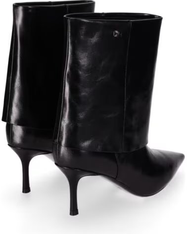 CHIKA10 ABUJA STIVALETTI IN ECOPELLE TACCO ALTO NEGRO-BLACK