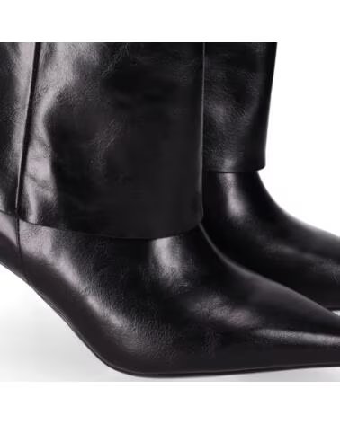 CHIKA10 ABUJA STIVALETTI IN ECOPELLE TACCO ALTO NEGRO-BLACK