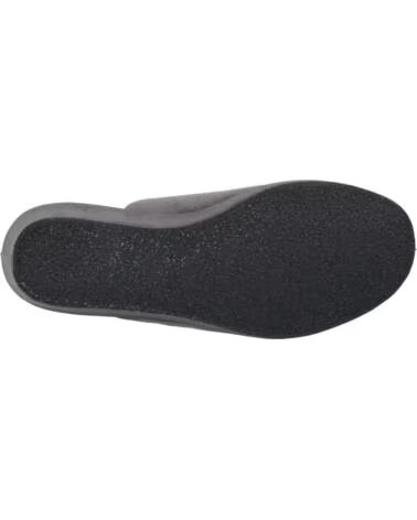 SEVILLAS HAUSSCHUHE DAMEN 694-1 CHINELA SEMI SUAPEL GLATT INNENSOHLE GRAU GRIS