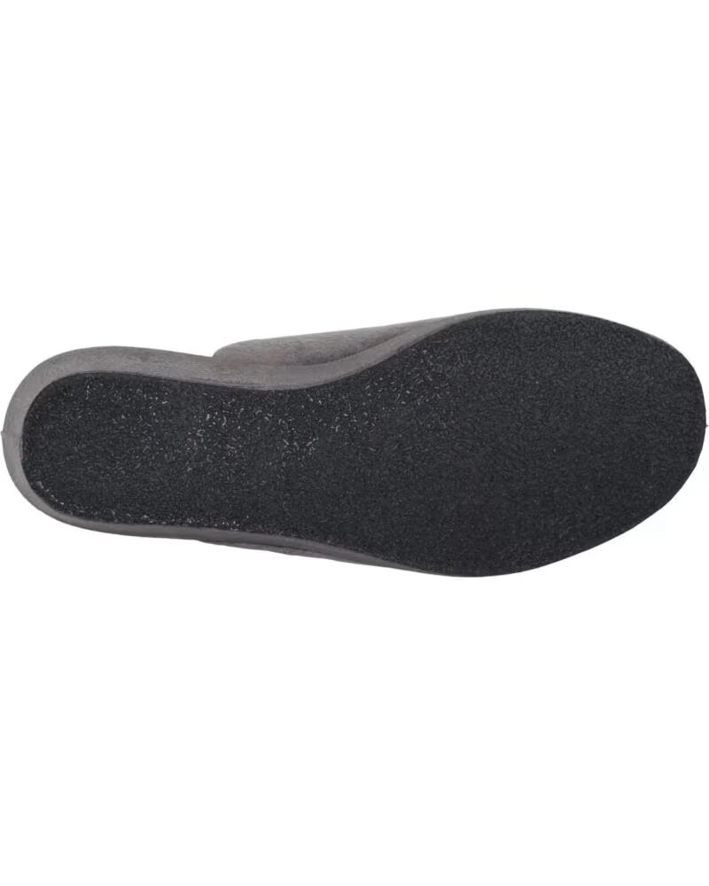 SEVILLAS HAUSSCHUHE DAMEN 694-1 CHINELA SEMI SUAPEL GLATT INNENSOHLE GRAU GRIS