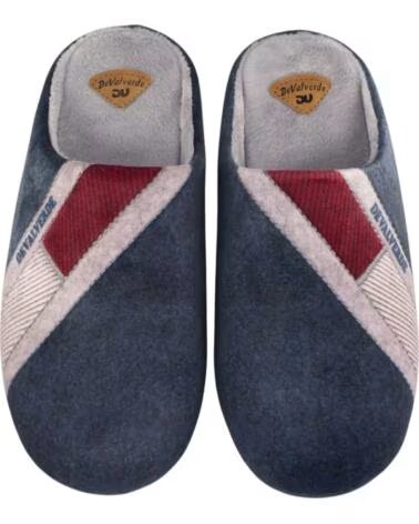 SEVILLAS HERREN HAUSSCHUHE 5502 CHINELA SUAPEL SEITLICHE FANTASIE BLAU AZUL