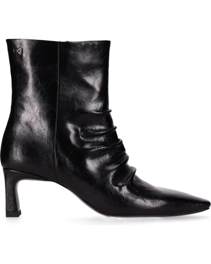 CHIKA10 PARAISO 01 STIVALETTI PELLE SINTETICA TACCO MEDIO NEGRO-BLACK