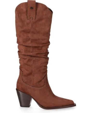 BOTTES FEMME CHIKA10 JADE CUIR TAN TALON MOYEN CUERO-TAN