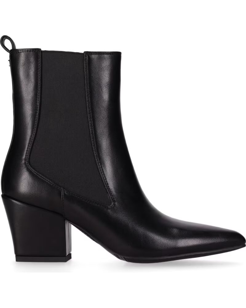 CHIKA10 ALICE 01 BOTTINES CUIR SYNTHÉTIQUE FEMME TALON MOYEN NOIR NEGRO-BLACK