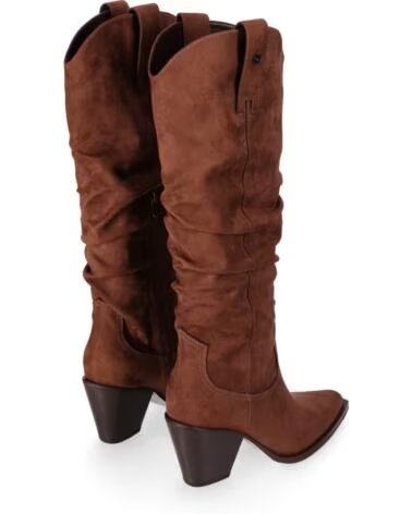 BOTTES FEMME CHIKA10 JADE CUIR TAN TALON MOYEN CUERO-TAN