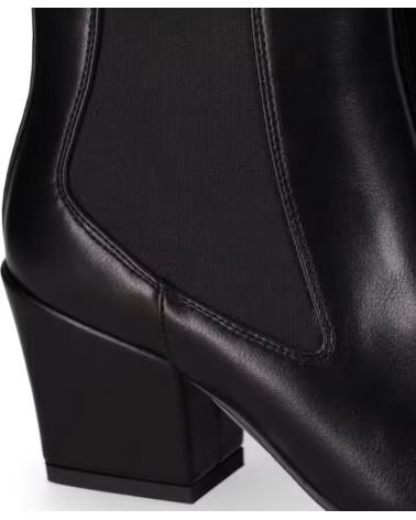 CHIKA10 ALICE 01 BOTTINES CUIR SYNTHÉTIQUE FEMME TALON MOYEN NOIR NEGRO-BLACK