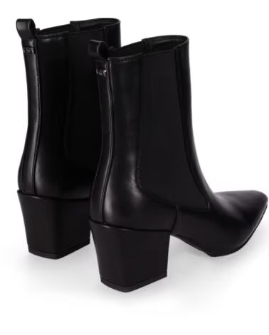 CHIKA10 ALICE 01 BOTTINES CUIR SYNTHÉTIQUE FEMME TALON MOYEN NOIR NEGRO-BLACK