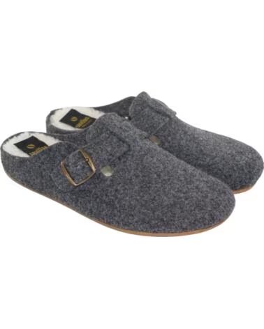 SEVILLAS HERREN HAUSSCHUHE 21417 CLOG SCHNALLE ÖKOFILZ VARIOS COLORES