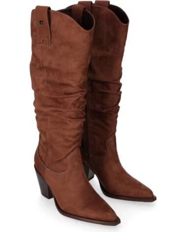 BOTTES FEMME CHIKA10 JADE CUIR TAN TALON MOYEN CUERO-TAN