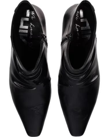CHIKA10 PARAISO 01 STIVALETTI PELLE SINTETICA TACCO MEDIO NEGRO-BLACK