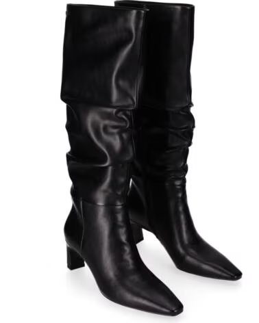 STIVALI ALTI IN ECOPELLE DA DONNA CHIKA10 PARAÍSO TACCO MEDIO NERO NEGRO-BLACK