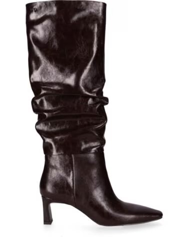 CHIKA10 PARAISO 03 STIVALI ALTI IN ECOPELLE TACCO MEDIO MARRONE MARRON-BROWN