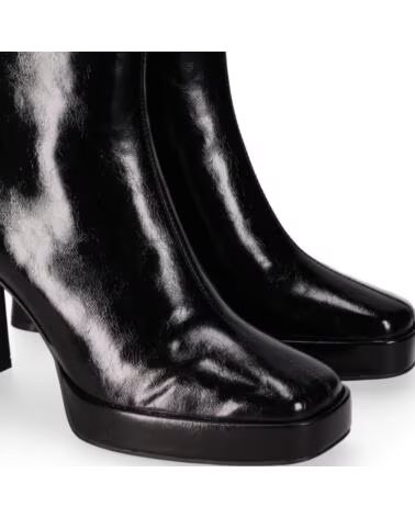 CHIKA10 JASMINA 02 BOTINES PIEL SINTÉTICA TACON ALTO NEGRO-BLACK