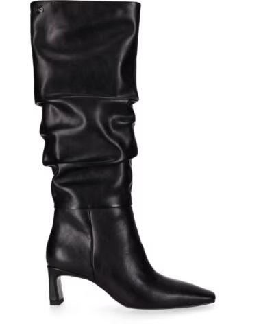 STIVALI ALTI IN ECOPELLE DA DONNA CHIKA10 PARAÍSO TACCO MEDIO NERO NEGRO-BLACK