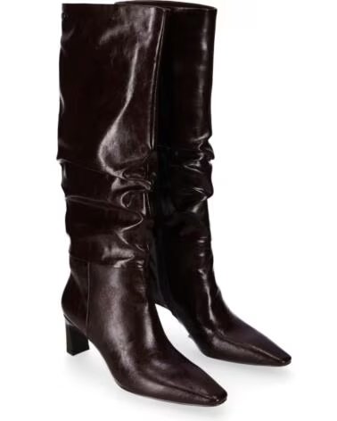 CHIKA10 PARAISO 03 STIVALI ALTI IN ECOPELLE TACCO MEDIO MARRONE MARRON-BROWN