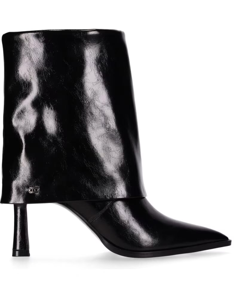 CHIKA10 STYLE 01 BOTTINES FEMME EN SIMILICUIR TALON HAUT NOIR NEGRO-BLACK