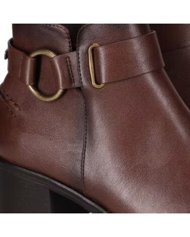 CHIKA10 BAIDEN 16 BOTINES DE PIEL SINTÉTICA CON TACÓN MEDIO MARRÓN MARRON-BROWN