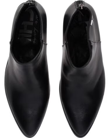 CHIKA10 ESCALONI 01 BOTAS DE SENHORA EM PELE SINTÉTICA COM SALTO ALTO NEGRO-BLACK