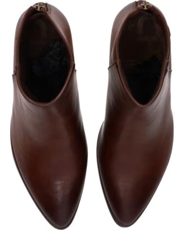 CHIKA10 ESCALONI STIVALETTI PELLE SINTETICA DONNA TACCO ALTO MARRON-BROWN