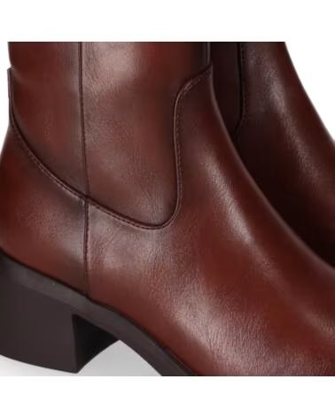 CHIKA10 DANKI 06 CUERO-TAN BOTAS ALTAS MUJER