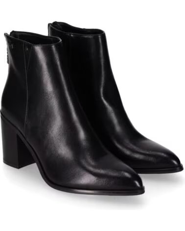 CHIKA10 ESCALONI 01 BOTAS DE SENHORA EM PELE SINTÉTICA COM SALTO ALTO NEGRO-BLACK