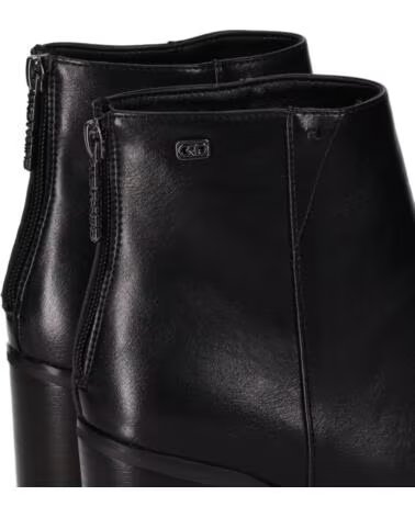 CHIKA10 ESCALONI 01 BOTAS DE SENHORA EM PELE SINTÉTICA COM SALTO ALTO NEGRO-BLACK