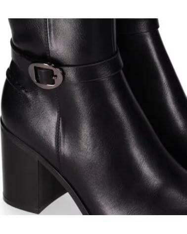 CHIKA10 ESCALONI 02 STIVALI DA DONNA IN ECOPELLE CON TACCO ALTO NEGRO-BLACK