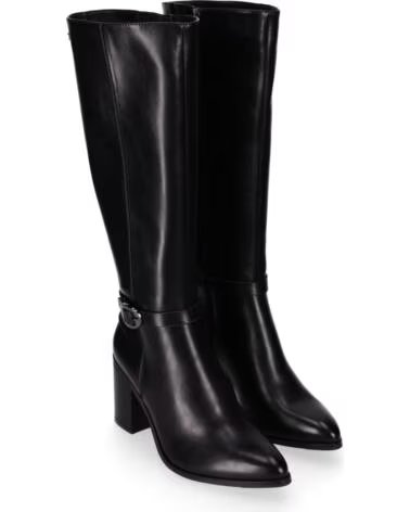CHIKA10 ESCALONI 02 STIVALI DA DONNA IN ECOPELLE CON TACCO ALTO NEGRO-BLACK