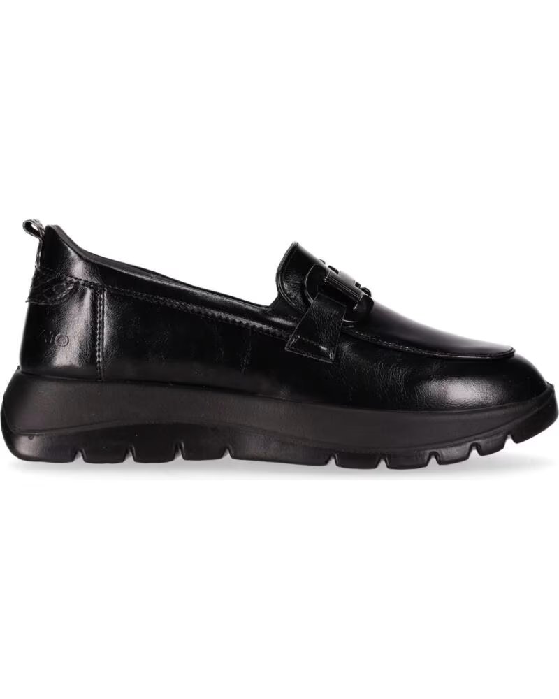 CHIKA10 ST MANDARIN 03 SAPATOS PELE SINTÉTICA MULHER CUNHA BAIXA NEGRO-BLACK