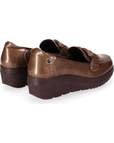 CHIKA10 ST MANDARIN 05 DAMEN SYNTHETIKLEDER SCHUHE KEILABSATZ BEIG-BEIGE