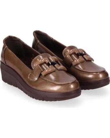 CHIKA10 ST MANDARIN 05 DAMEN SYNTHETIKLEDER SCHUHE KEILABSATZ BEIG-BEIGE