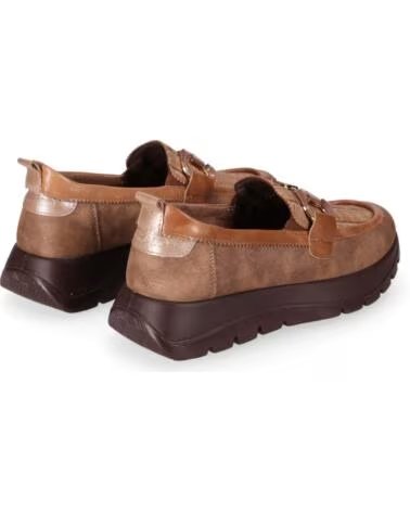 CHIKA10 ST MANDARIN 02 SCARPE DONNA IN ECOPELLE CON ZEPPA BASSA BEIG-BEIGE