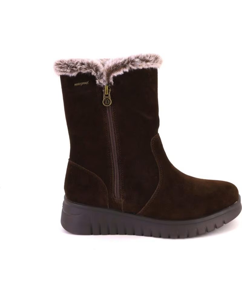 TREINTAS M4670 DAMENSTIEFEL AUS VELOURSLEDER MARRON