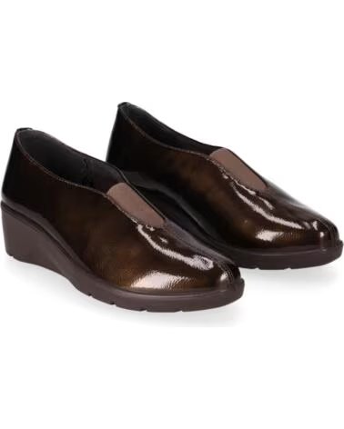 CHIKA10 ST MANDARIN 09 SCARPE DONNA IN ECOPELLE ZEPPA BASSA MARRONE MARRON-BROWN