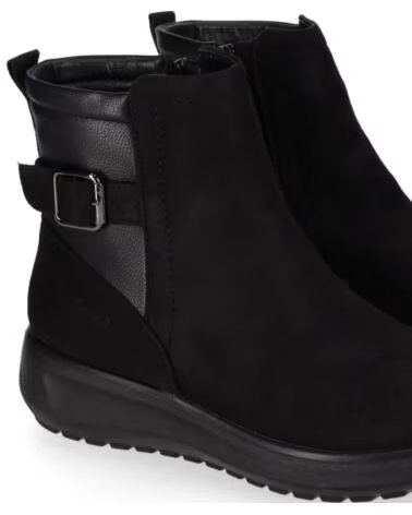 CHIKA10 ST MANDARIN 14 STIVALETTI DA DONNA IN TESSUTO CON ZEPPA BASSA NEGRO-BLACK