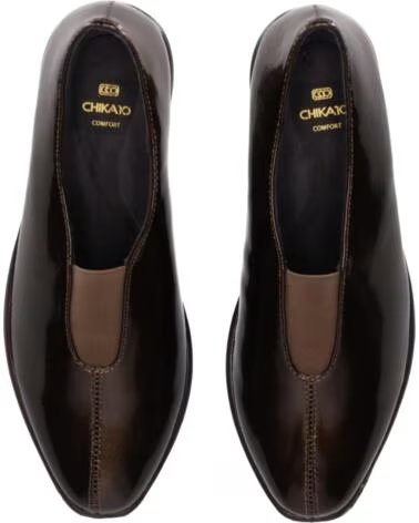 CHIKA10 ST MANDARIN 09 SCARPE DONNA IN ECOPELLE ZEPPA BASSA MARRONE MARRON-BROWN